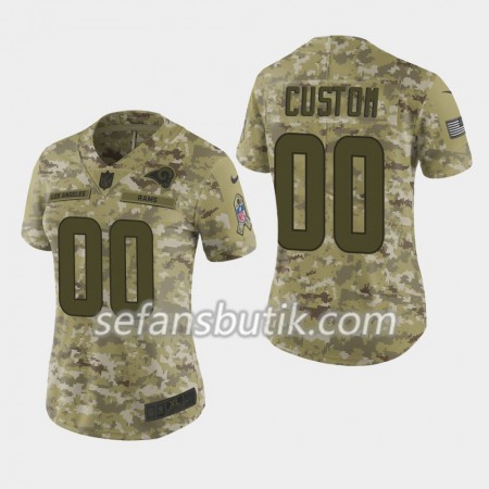 Los Angeles Rams Tröjor Custom Nike Salute to Service - Dame Los Angeles Rams Tröjor Custom Nike Salute to Service - Dame
